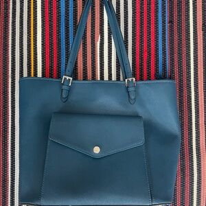 Michael Kors blue handbag